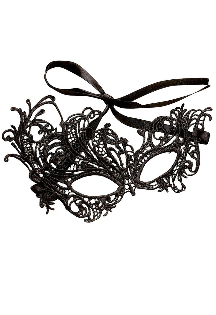 Halloween Costume Black Asymetrical Masquerade Mask