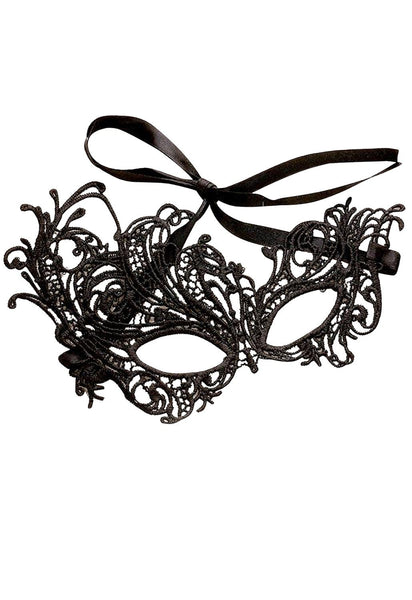 Halloween Costume Black Asymetrical Masquerade Mask