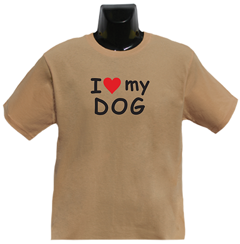 I Love My Dog 2 T Shirt