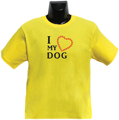 I Love My Dog 3 T Shirt