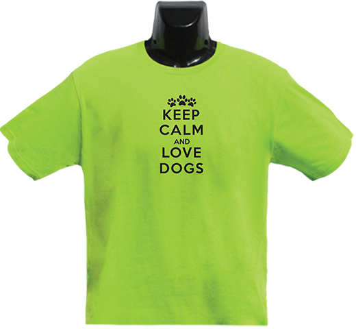 Keep Calm and Love Dogs T Shirt