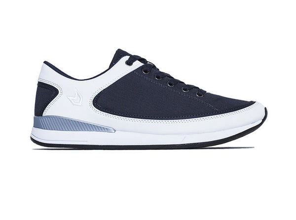 Men São Paulo Blue-Grey and White Trainers side view