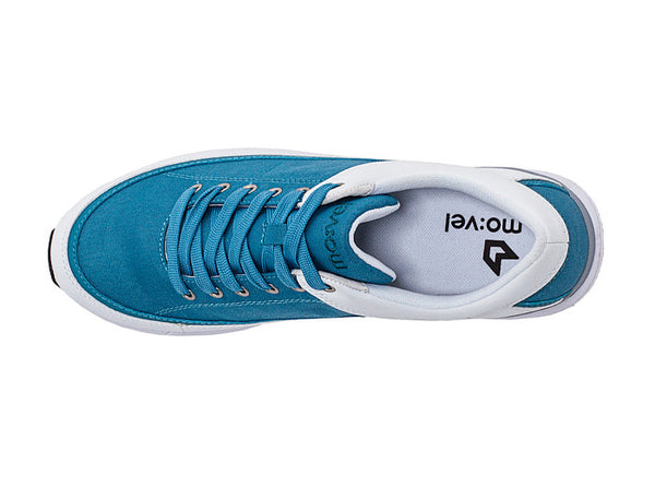 Men São Paulo Stone Blue and White Trainers top view