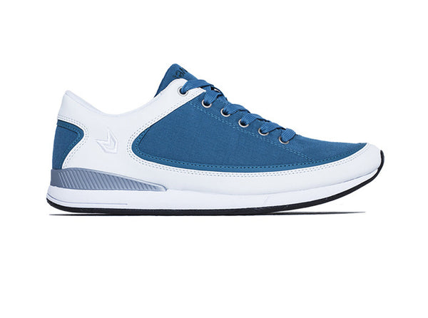 Men São Paulo Stone Blue and White Trainers side view