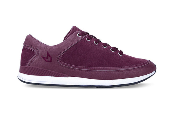 Men São Paulo Burgundy Trainers Suede side view