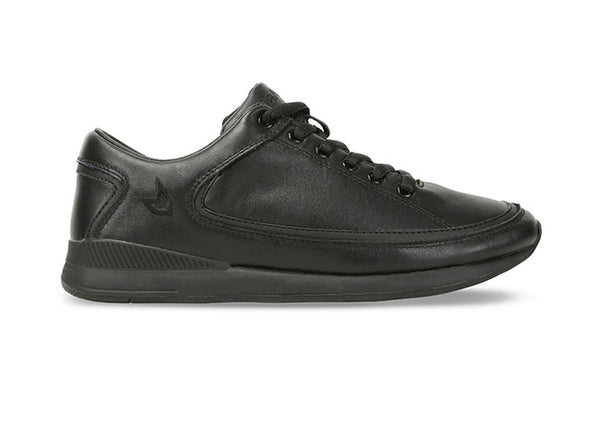 Men São Paulo Black Trainers Leather side view