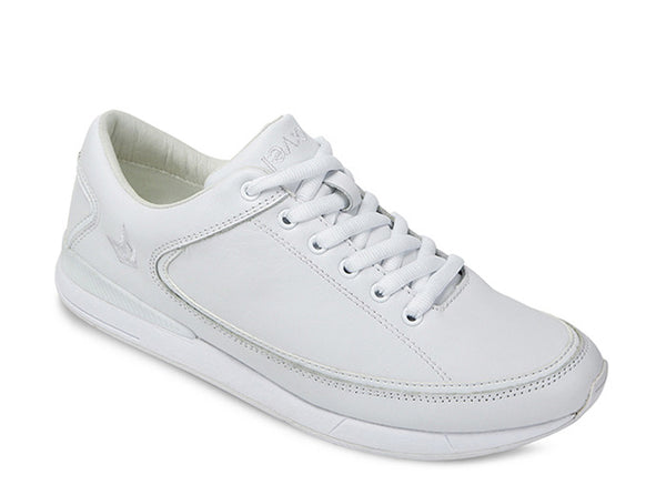 Men São Paulo White Trainers Leather 3 quarters view