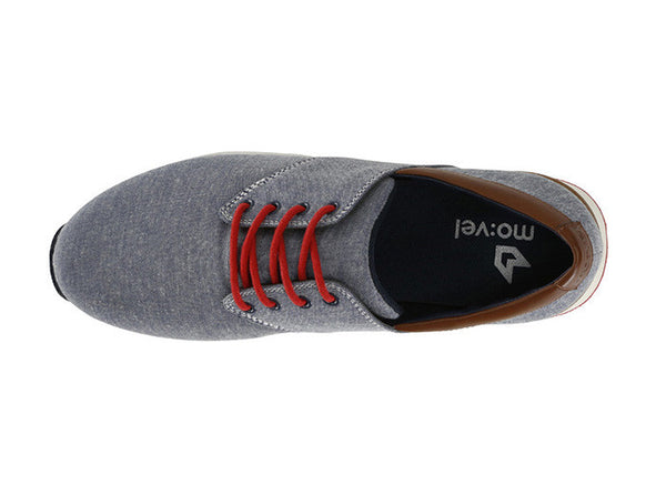 Manaus Mens Light Blue Trainers Chambray top view