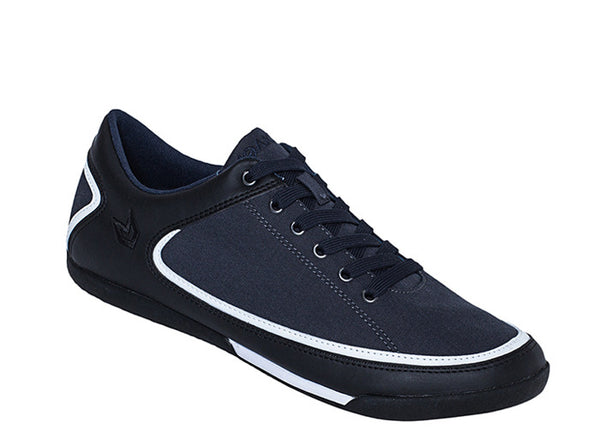 Men Bahia Low-Cut Blue-Grey Trainers 3 quarters view