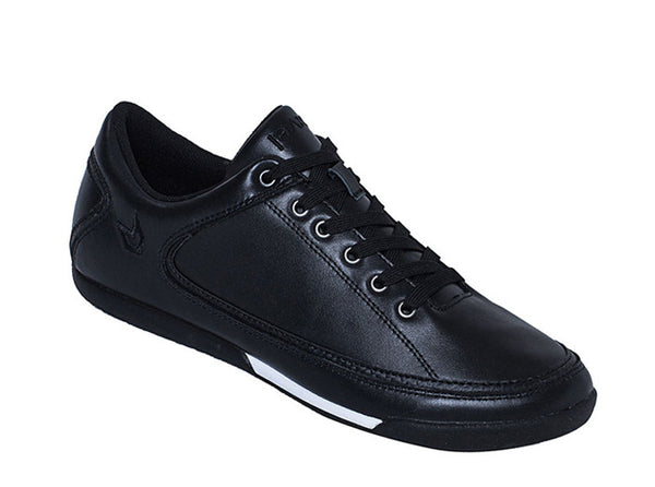 Men Bahia Low-Cut Black Trainers Leather 3 quarters view