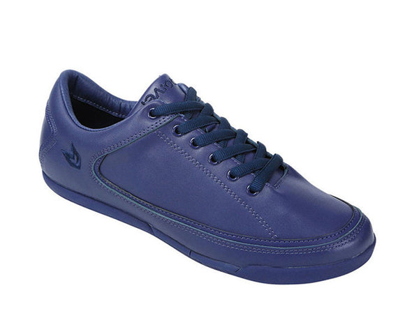 Men Bahia Low-Cut Navy Trainers Leather 3 quarters view