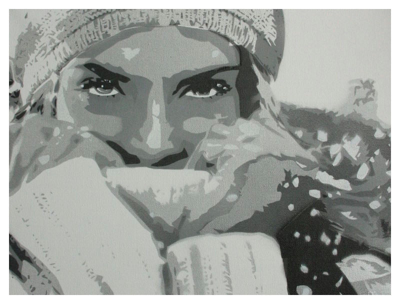 Lady in Snow by BIZZY