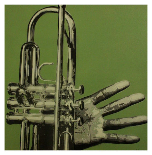 Trumpet by BIZZY Stencil Art