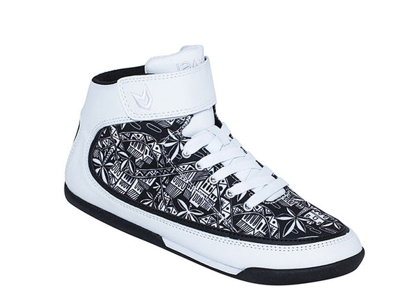 Women Rio Grande High-Top White Trainers Axé 1 3 quarters view