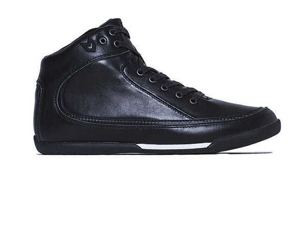 Women Rio Grande High-Top Black Trainers Leather side view