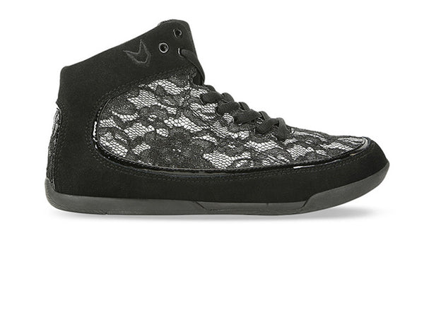 Women Rio Grande High-Top Black Trainers Lace side view