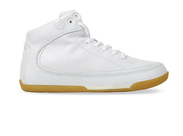 Women Rio Grande High-Top White Trainers Leather side view