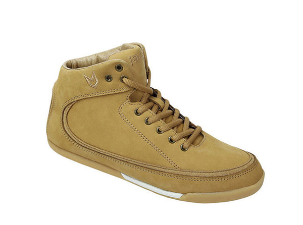 Women Rio Grande High-Top Camel Trainers Nubuck 3 quarters view