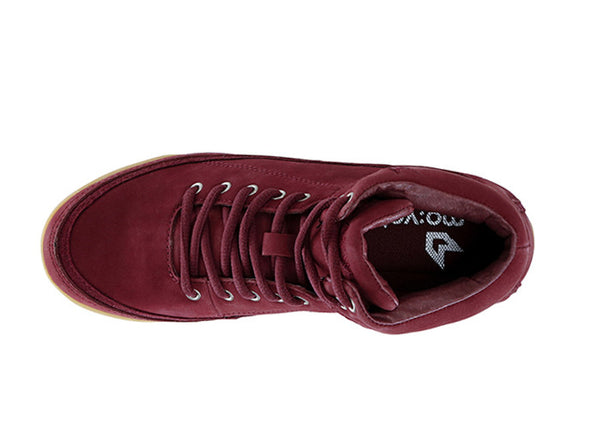 Women Rio Grande High-Top Burgundy Trainers Nubuck top view