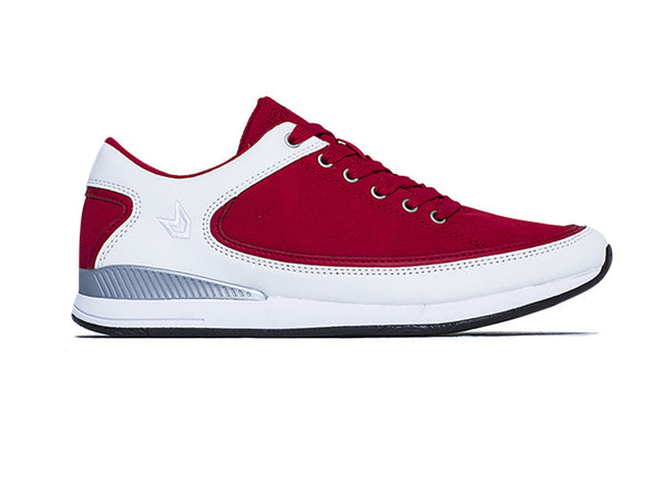 Women São Paulo Red and White Trainers side view