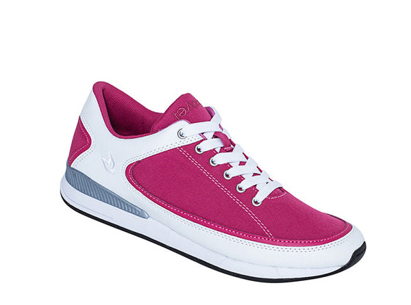 Women São Paulo Fuchsia and White Trainers 3 quarters view