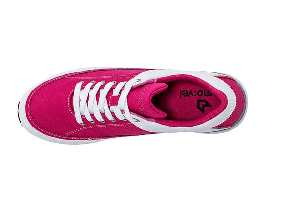 Women São Paulo Fuchsia and White Trainers top view