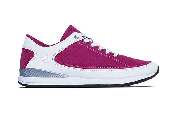 Women São Paulo Fuchsia and White Trainers side view