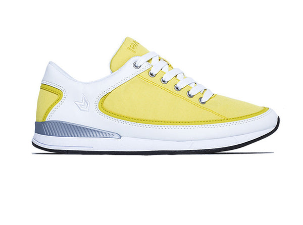 Women São Paulo Yellow and White Trainers side view