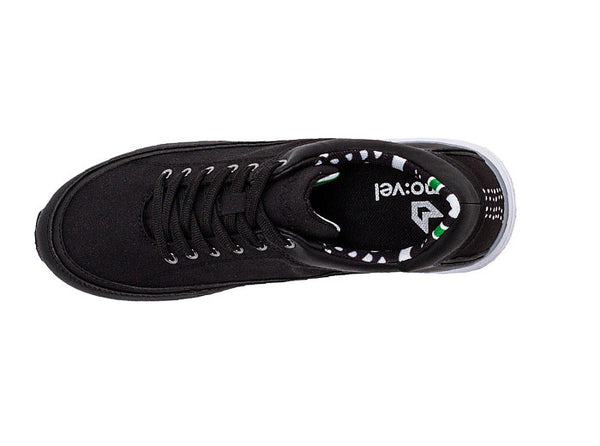 Women São Paulo Black Trainers Axe Print top view