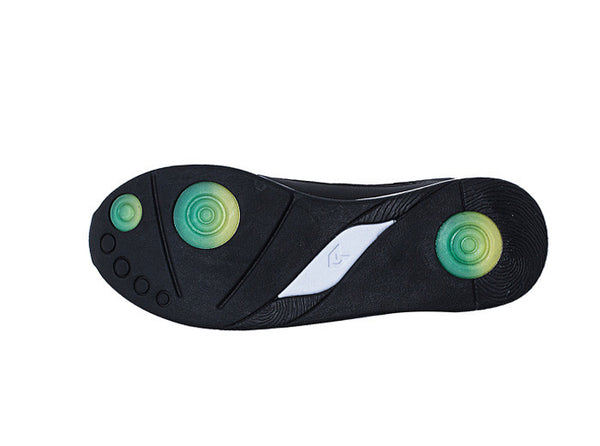 Women São Paulo Black Trainers Axe Print sole view