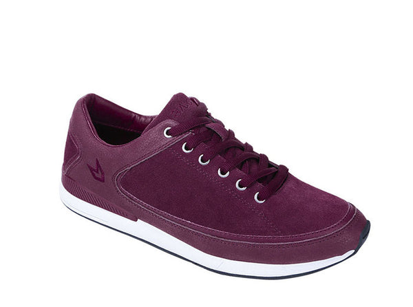 Women São Paulo Burgundy Trainers Suede 3 quarters view