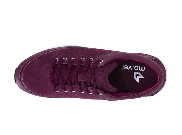 Women São Paulo Burgundy Trainers Suede top view