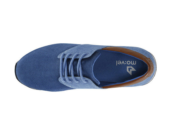 Manaus Womens Oil Blue Trainers Canvas top view