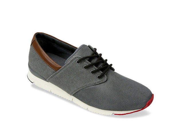 Manaus Womens Grey Trainers Canvas 3 quarters view