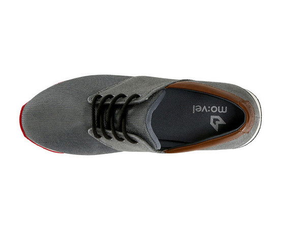 Manaus Womens Grey Trainers Canvas top view