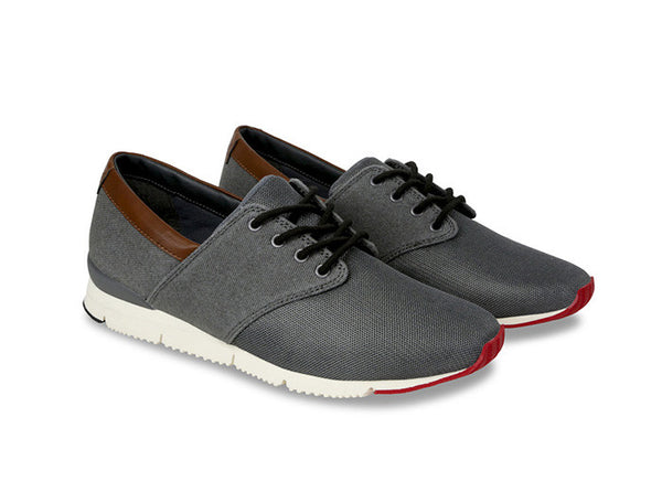 Manaus Womens Grey Trainers Canvas duo view