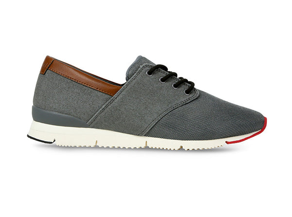 Manaus Womens Grey Trainers Canvas side view