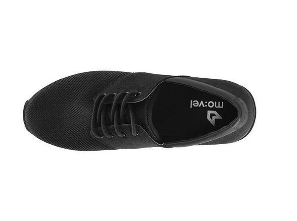 Manaus Womens Black Trainers Canvas top view