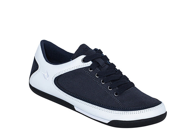 Women Bahia Low-Cut Blue-Grey Trainers 3 quarters view