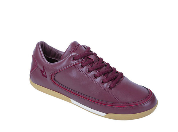 Women Bahia Low-Cut Burgundy Trainers Leather 3 quarters view