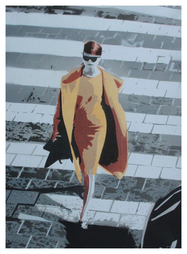 Zebra Crossing by BIZZY stencil art