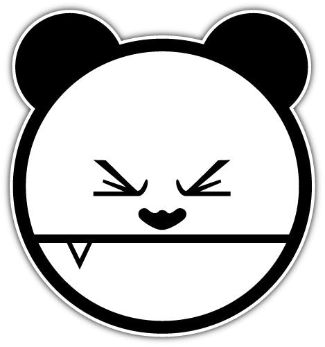 Angry Panda (V1)  - Printed Sticker Decal