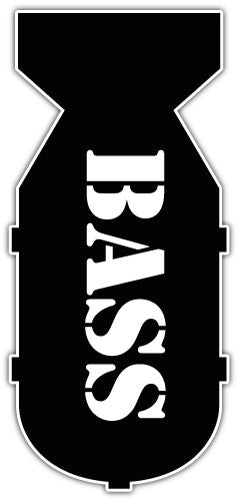 Bass Bomb (V1)  - Printed Sticker Decal