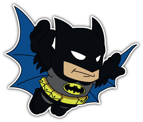 Batman Character Flying (V1)  - Printed Sticker Decal