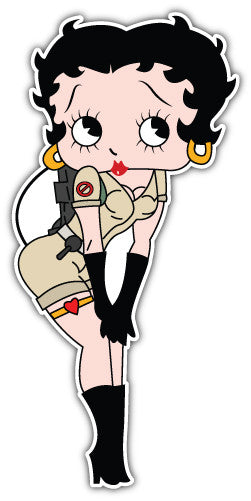 Betty Boop Ghostbuster (V1)  - Printed Sticker Decal