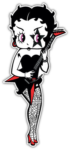 Black Betty Boop (V1)  - Printed Sticker Decal