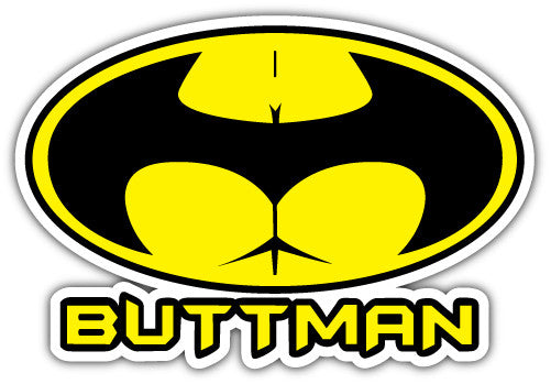 Butt Man (V1)  - Printed Sticker Decal