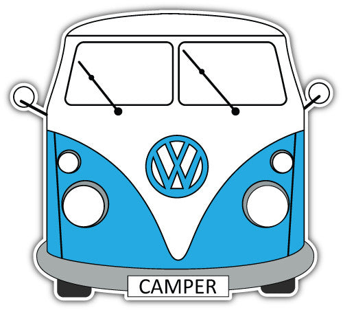 Camper Van (V2)  - Printed Sticker Decal