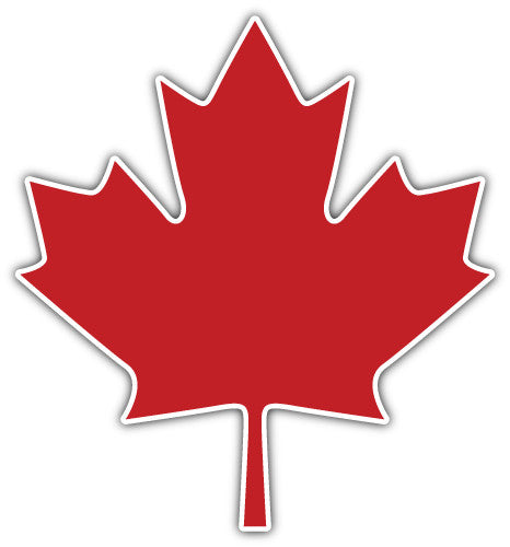 Canada Maple Leaf (V1)  - Printed Sticker Decal