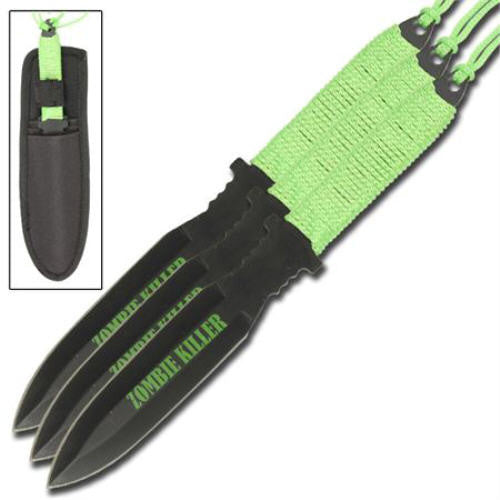 3 Pc ZOMBIE KILLER Throwing Knife set CH0110
